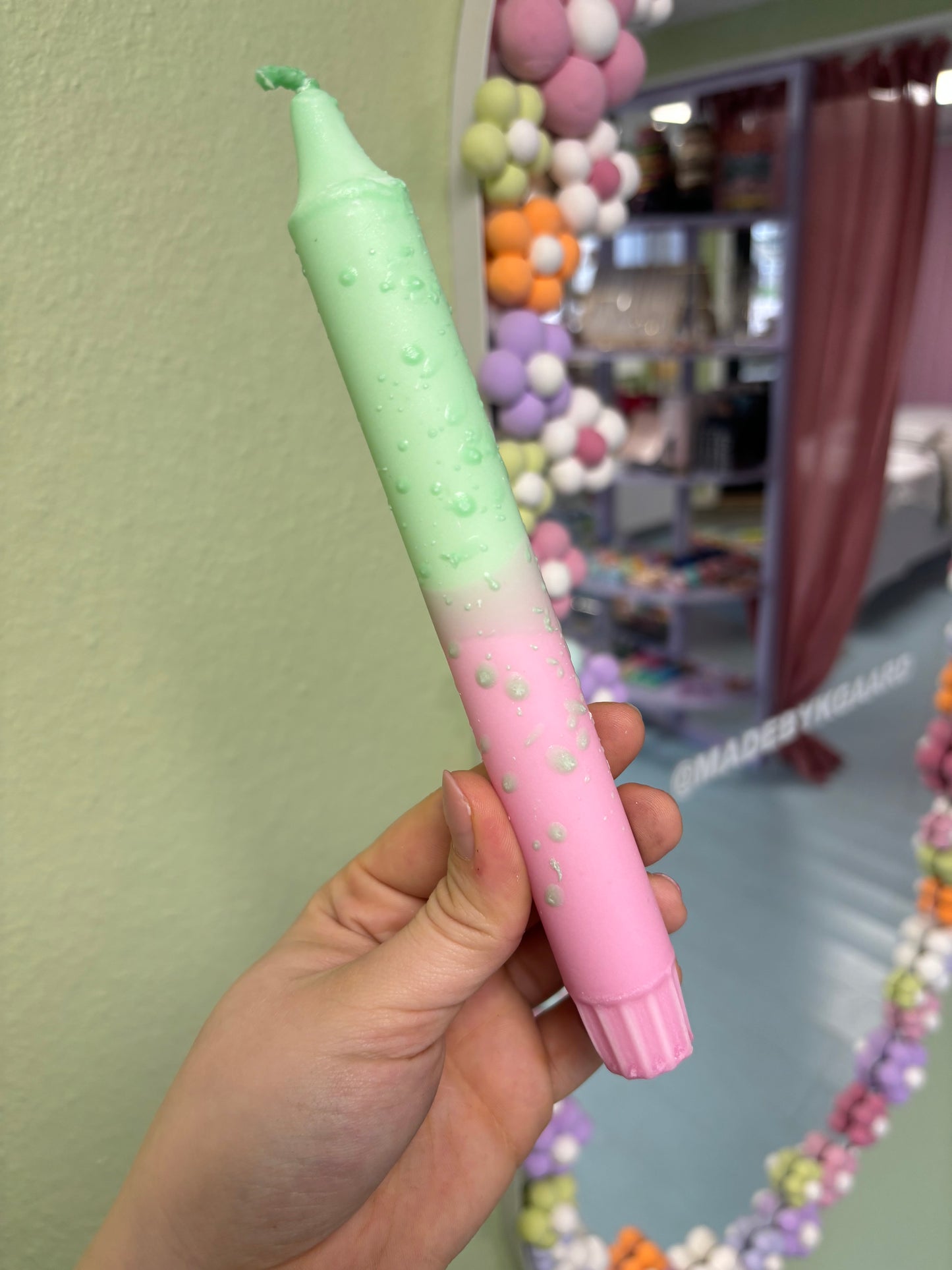 Hånddyppede Lys - Konfetti