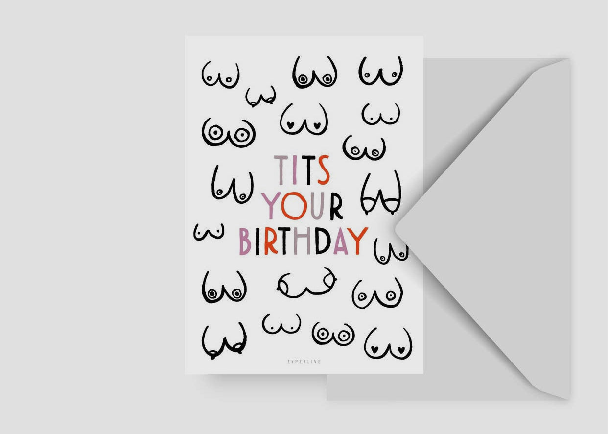 Tits fødselsdags kort