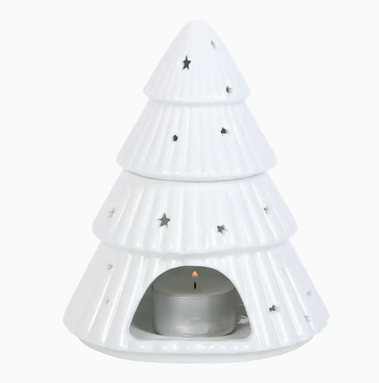 Juletræ Duftlampe - Hvid
