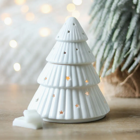 Juletræ Duftlampe - Hvid