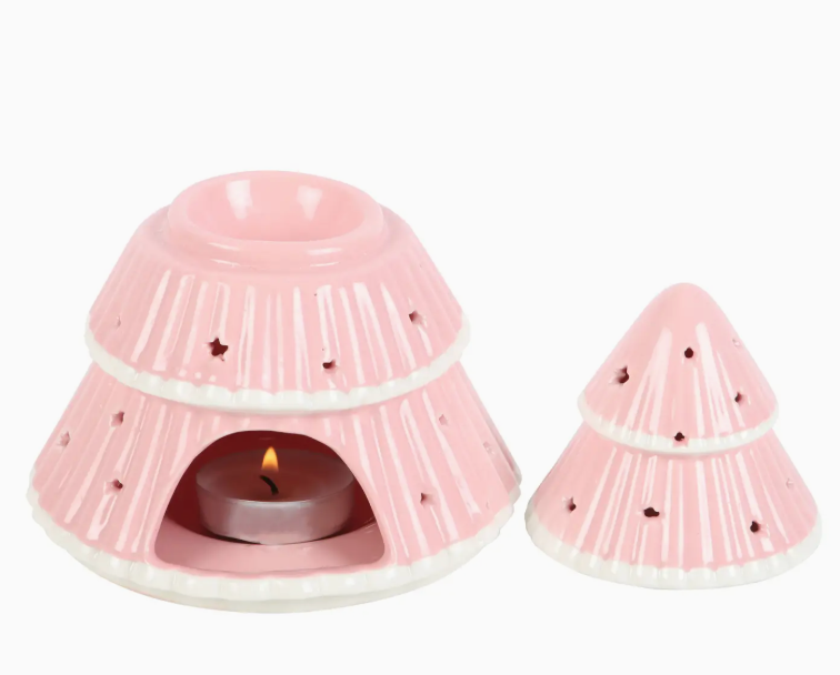 Juletræ Duftlampe - Lyserød