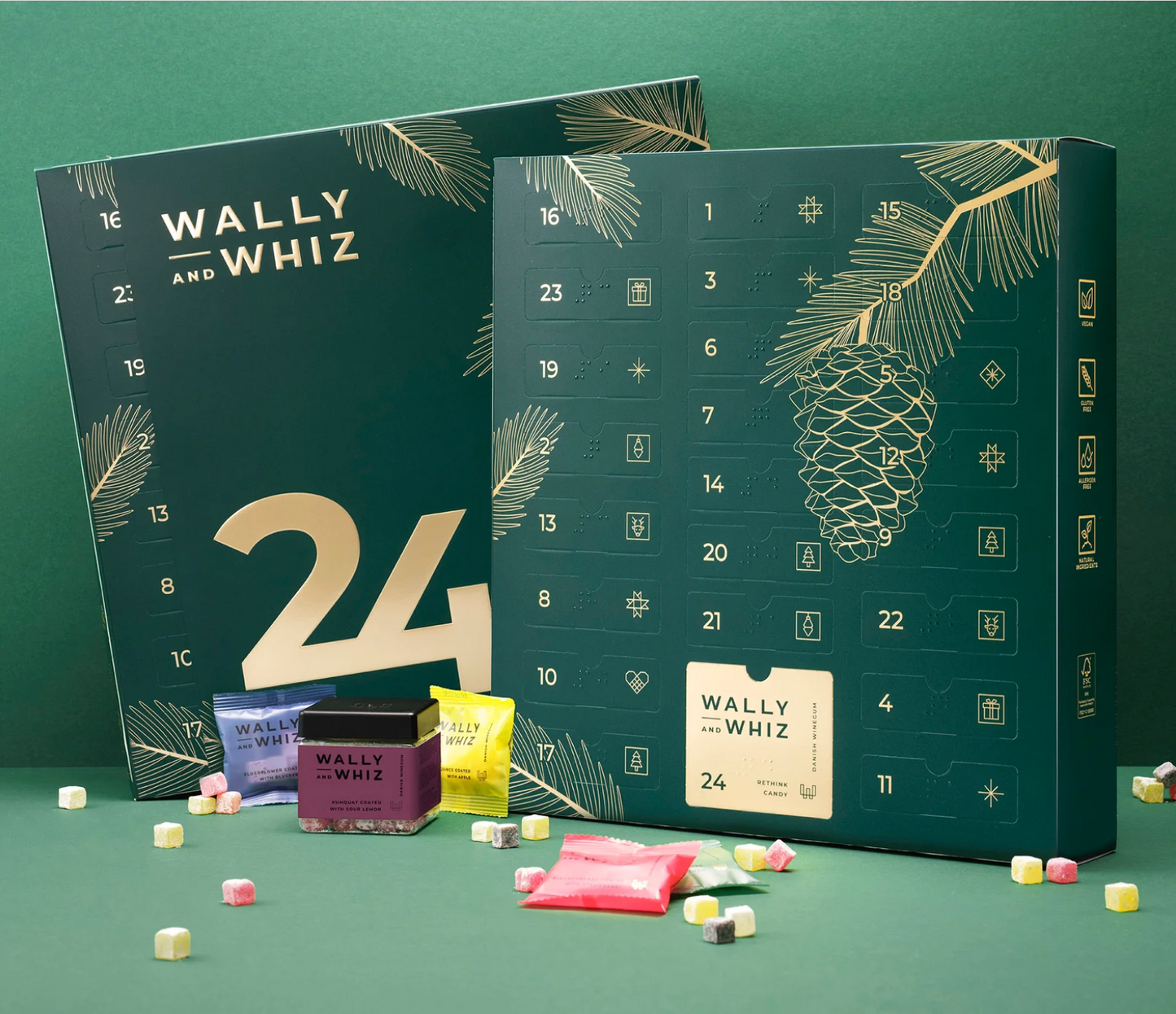 Wally & Whiz Julekalender + 1 bøtte gratis vingummi