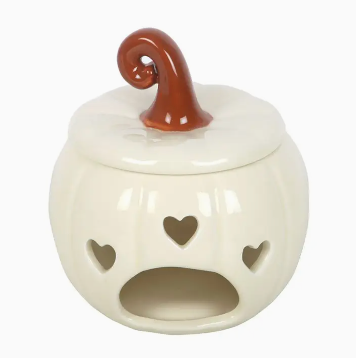 Hvid Græskar Duftlampe